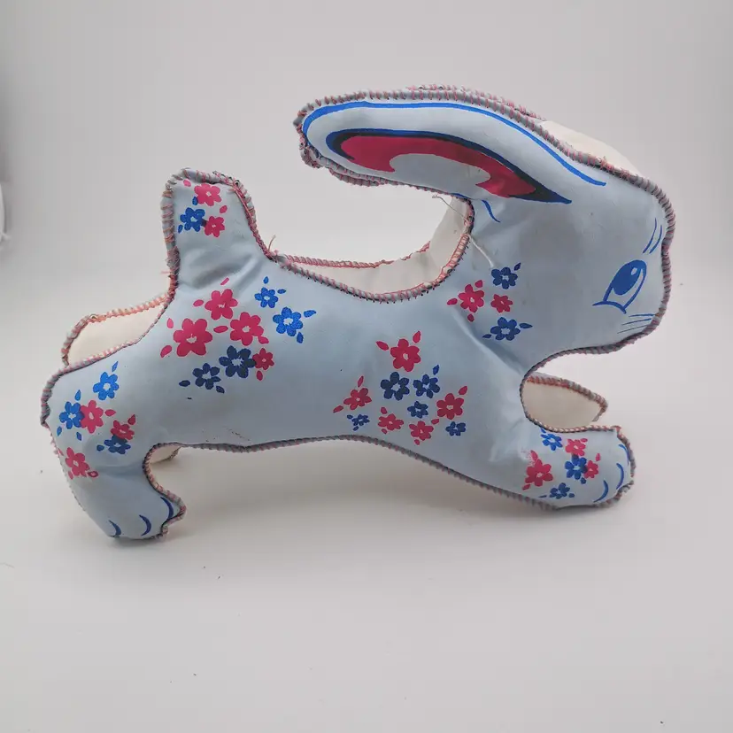 Stuffed oilcloth bunny