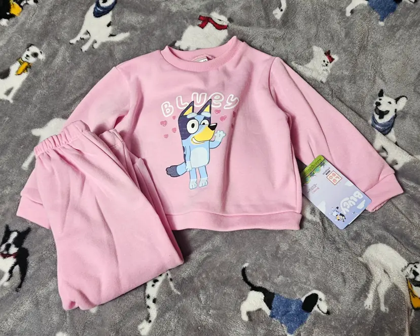 Lot of 2 Size 12M Girl's Outfits - Minnie Mouse and Bluey - NEW with Tags