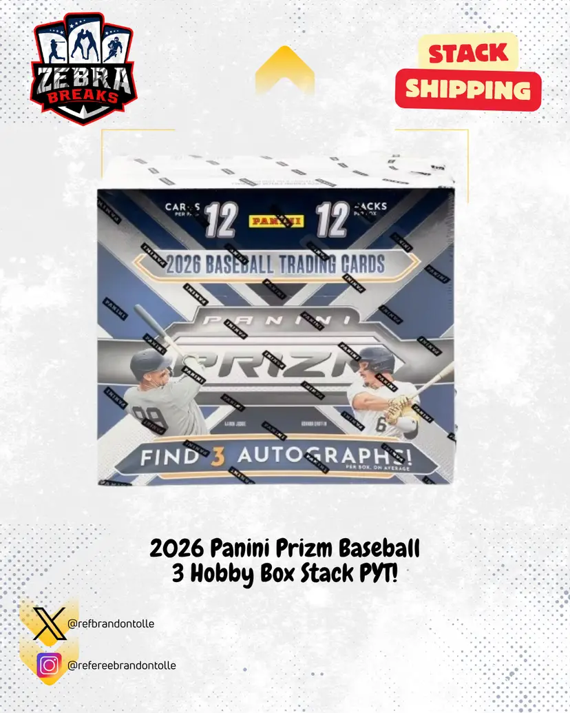 ZB 26356: 2026 Panini Prizm 3 Box Stack PYT