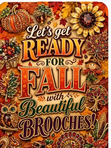 BROOCHES, BROOCHES,GLITZ AND GLAMOUR 
