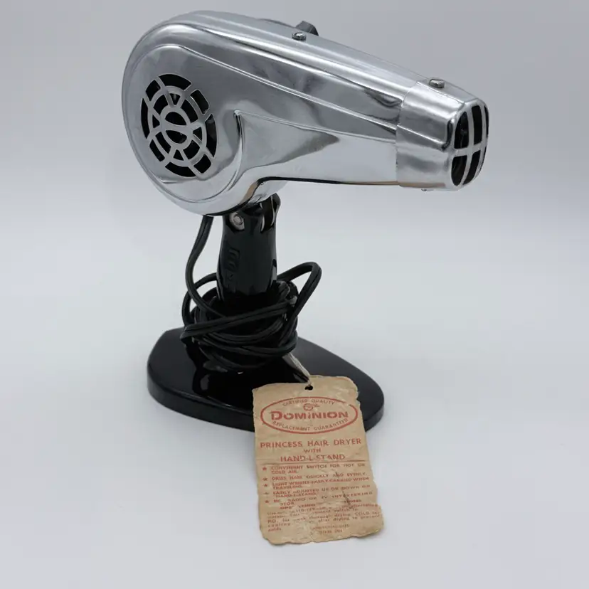 Vintage Dominion Princess Hair Dryer With Handstand Hot Or Cold Air TESTED