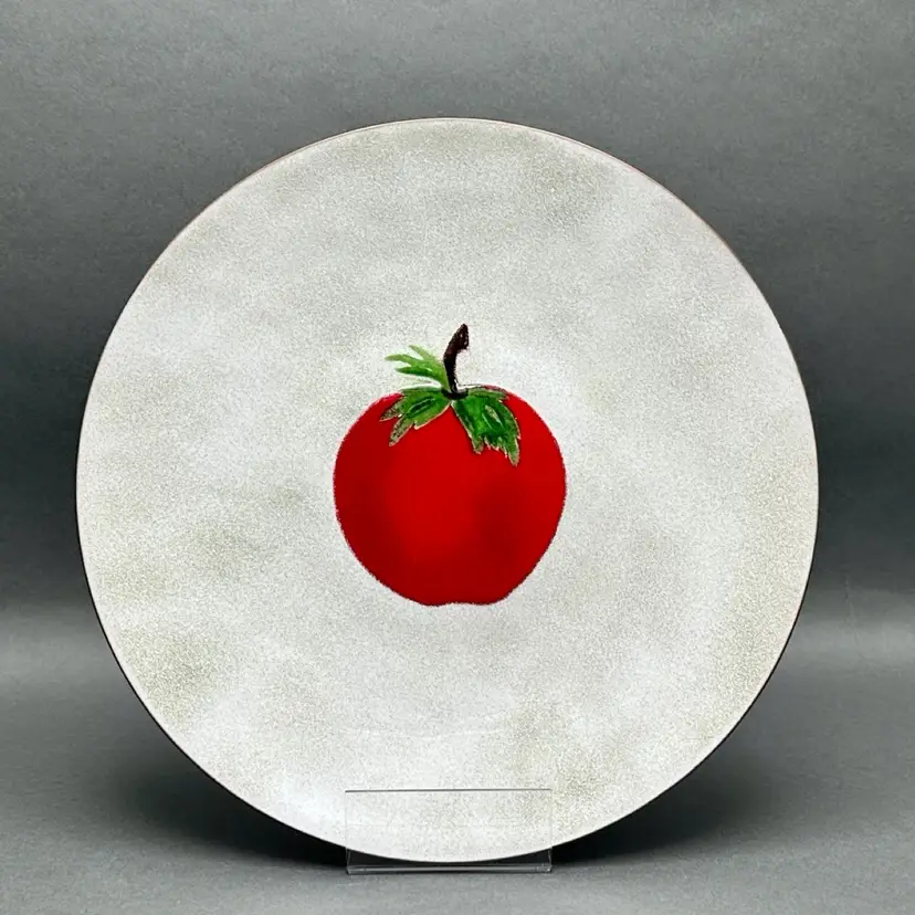 Vintage New York City “The Big Apple” Enameled Copper Plate, January, 1977