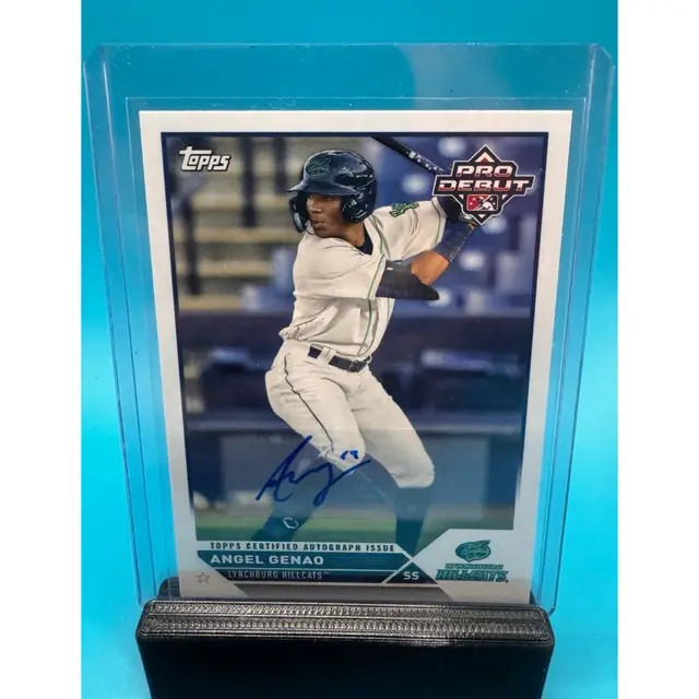 Angel Genao Topps Pro Debut Auto Cleveland Guardians