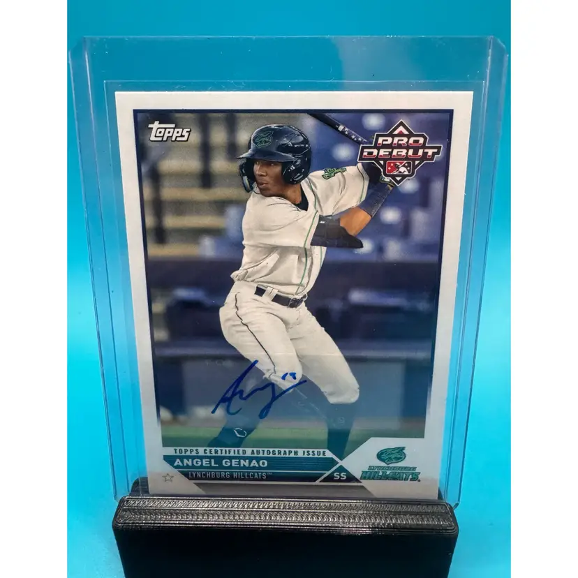 Angel Genao Topps Pro Debut Auto Cleveland Guardians