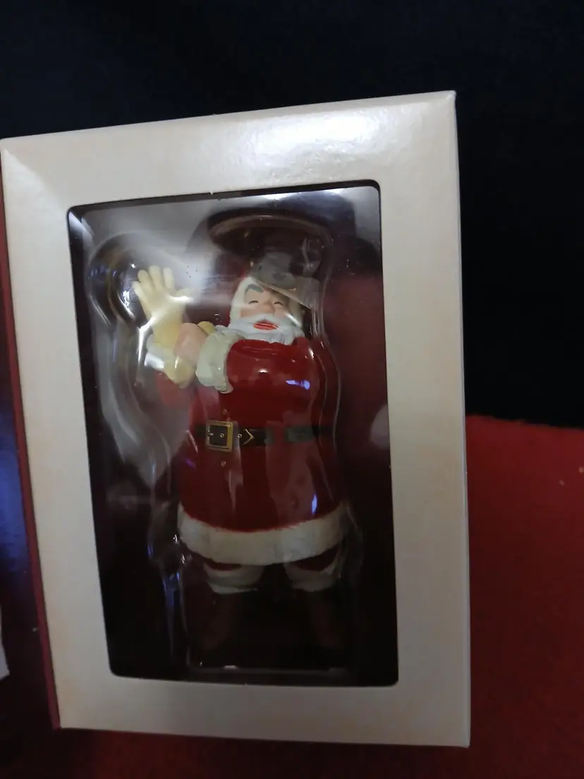 Vintage Hallmark Twas Night before Christmas Santa Claus Figurine in Box
