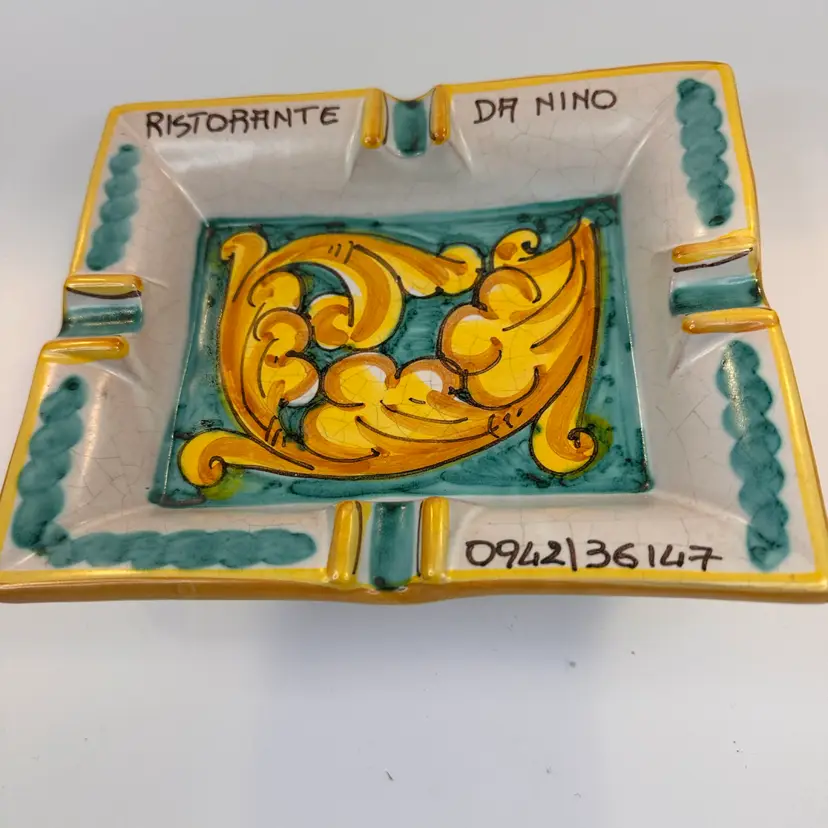 Sicily Caltagirone Da Nino Ashtray