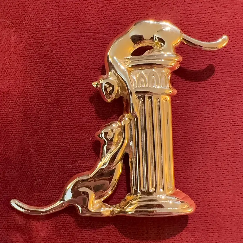 Vintage Cat Column Brooch