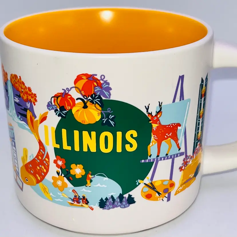 Starbucks Illinois State You are Here Travel series Collection mug