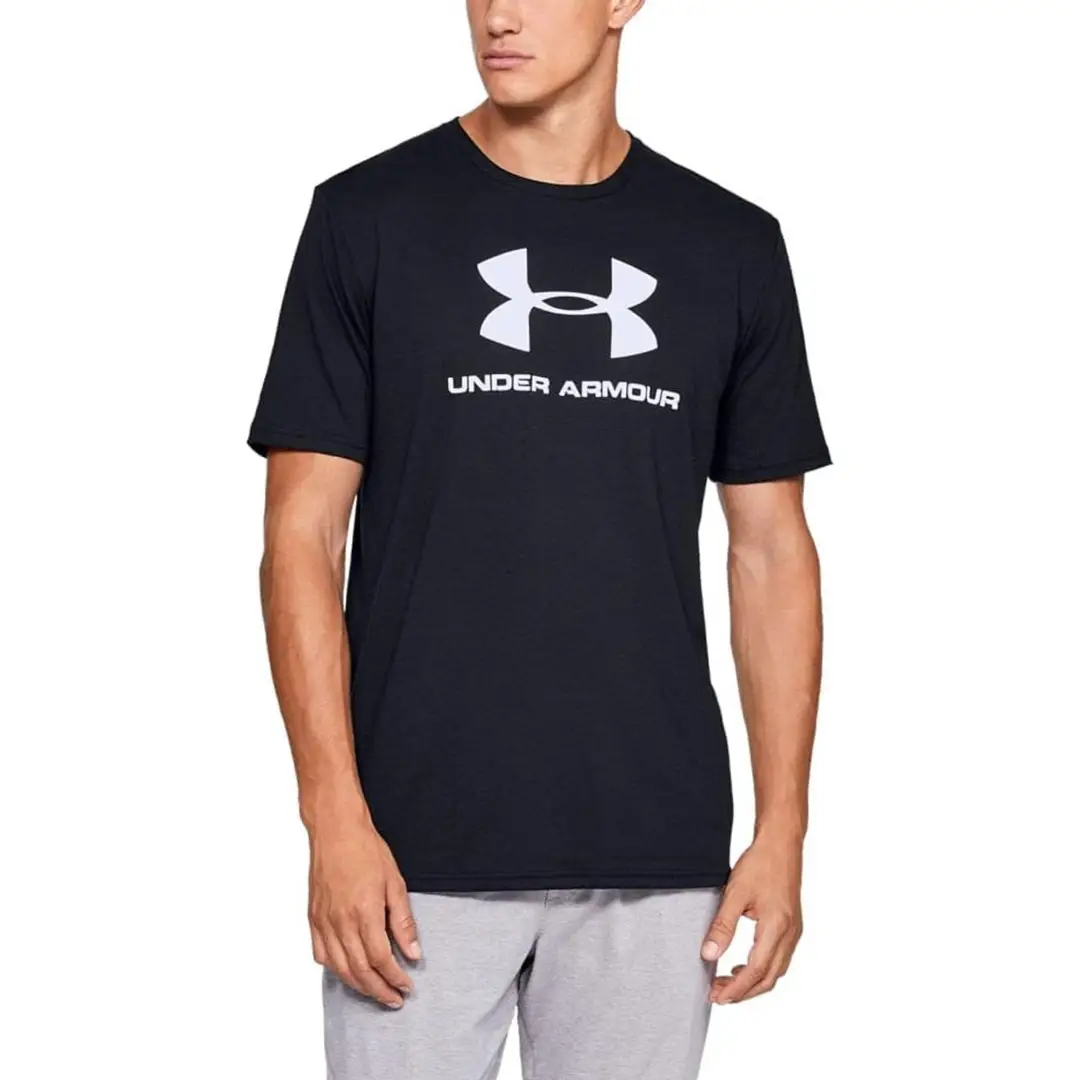 Under Armour logo black tshirt size Large