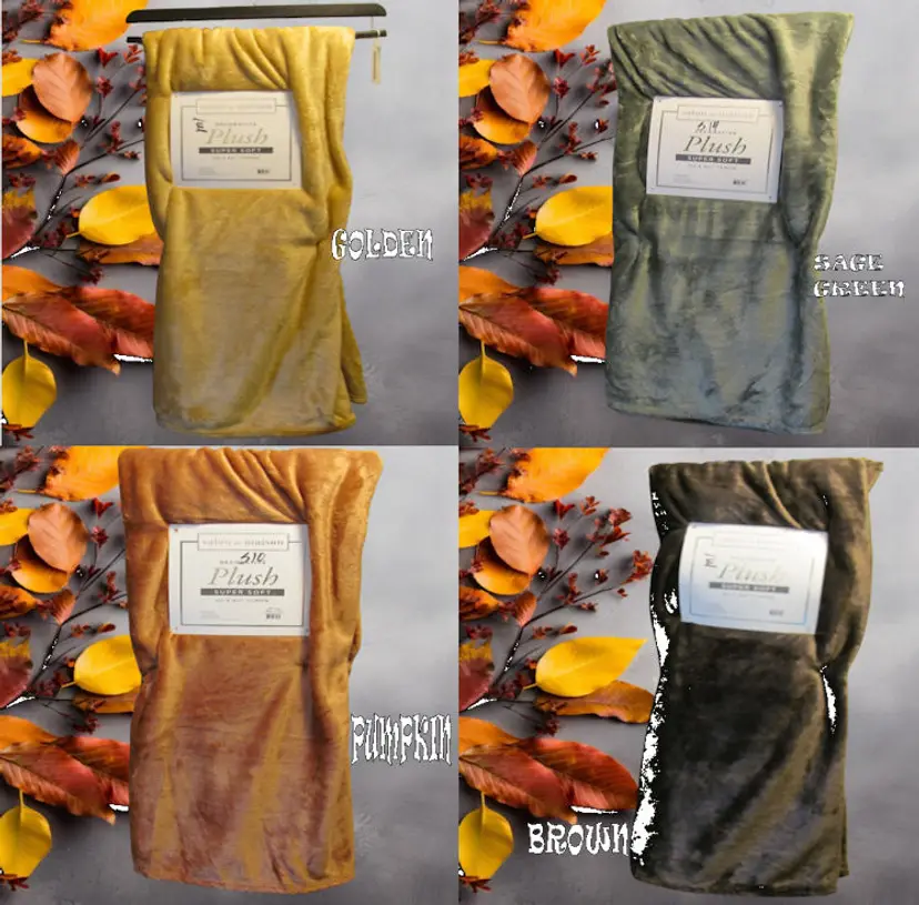 SALON DE MAISON DECORATIVE FALL THROW BLANKET