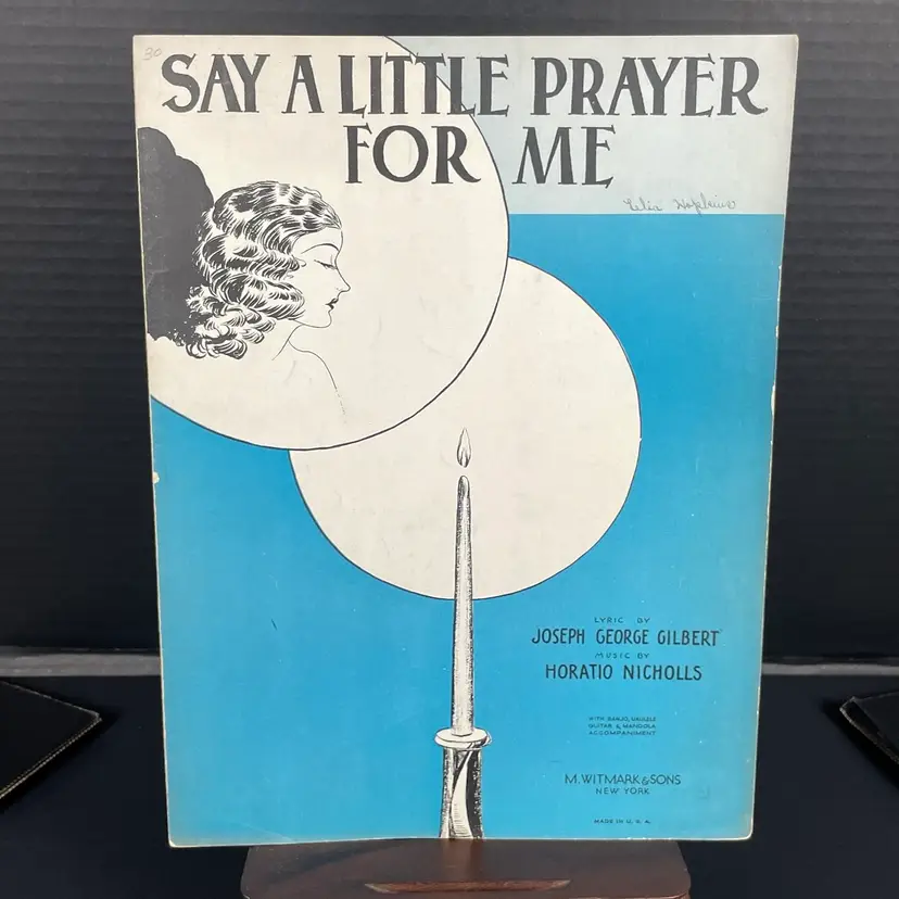 "Say A Little Prayer For Me" by Gilbert & Nichols 1930 Vintage Sheet Music Piano, Guitar & Other String Instruments
