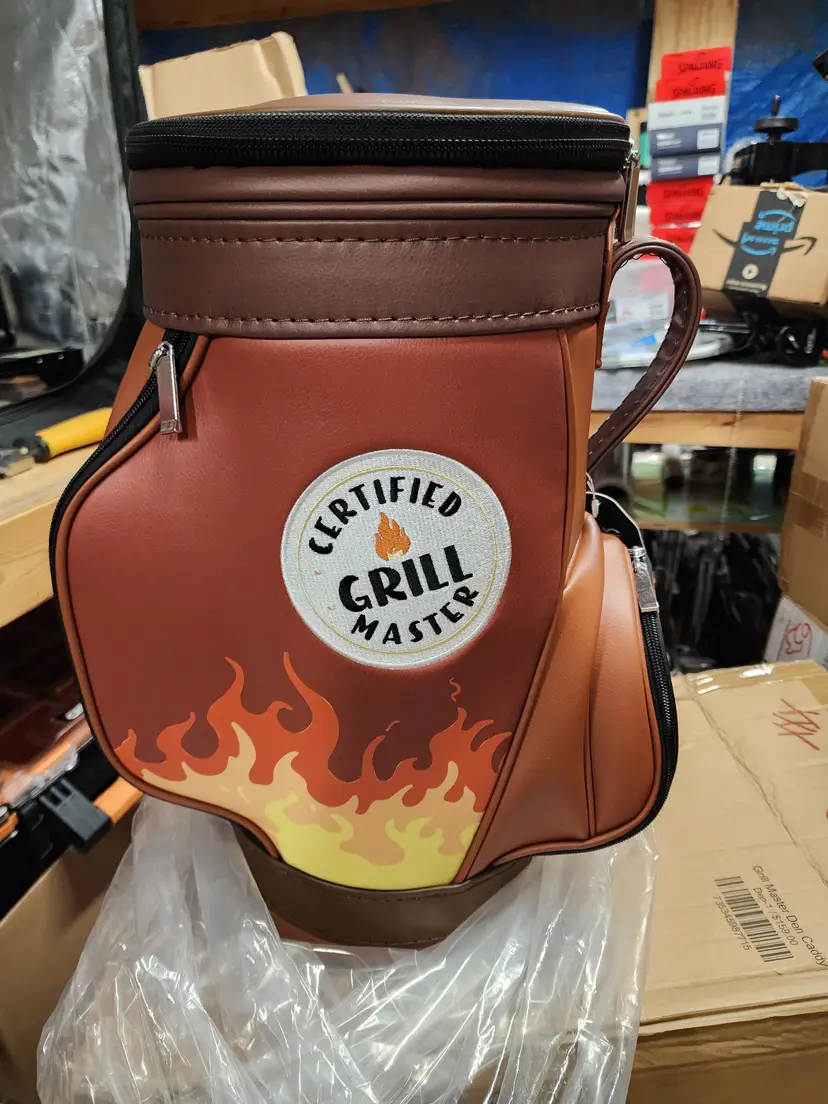 NEW IN BOX Shank it golf Grill Master den caddy/cooler