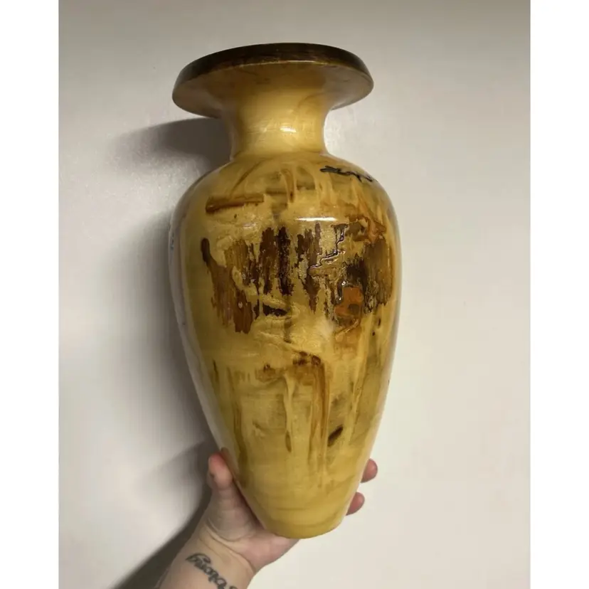 Beautiful Polished Wood Vase
