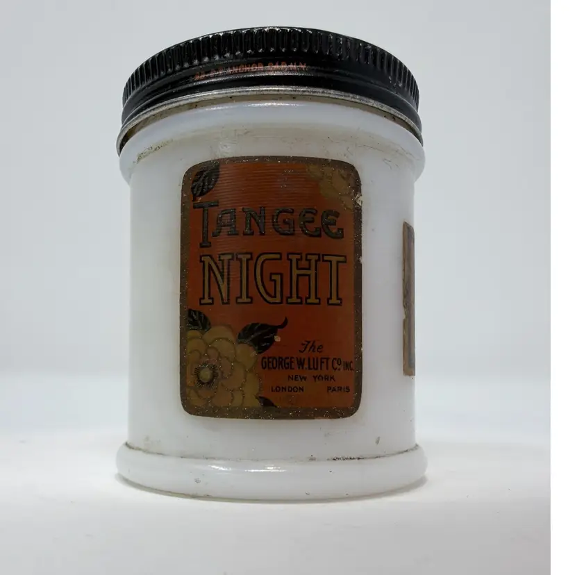 Vintage Tangee Night Cream In a Hazel Atlas Jar