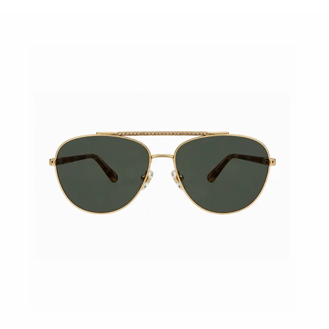 Chanel Gold Frame Aviator Sunglasses