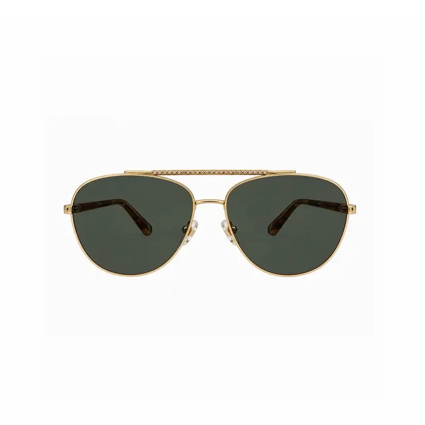 Chanel Gold Frame Aviator Sunglasses