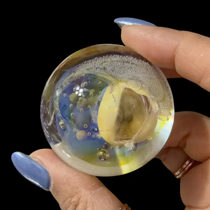 Glass Nebula Mini Paperweight Borosilicate Glass