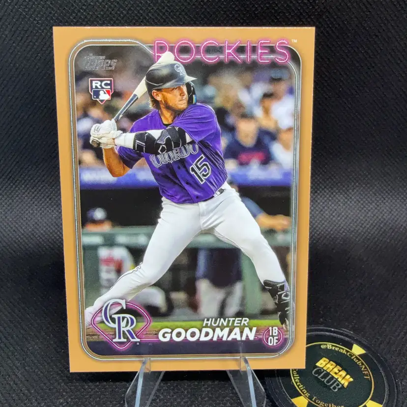 Hunter Goodman 2025 Topps Series 2 Gold /2024 RC Colorado Rockies