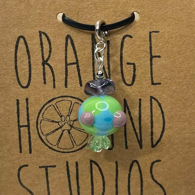 #19 Vintage Glass Lampwork Charm - Handmade by Me