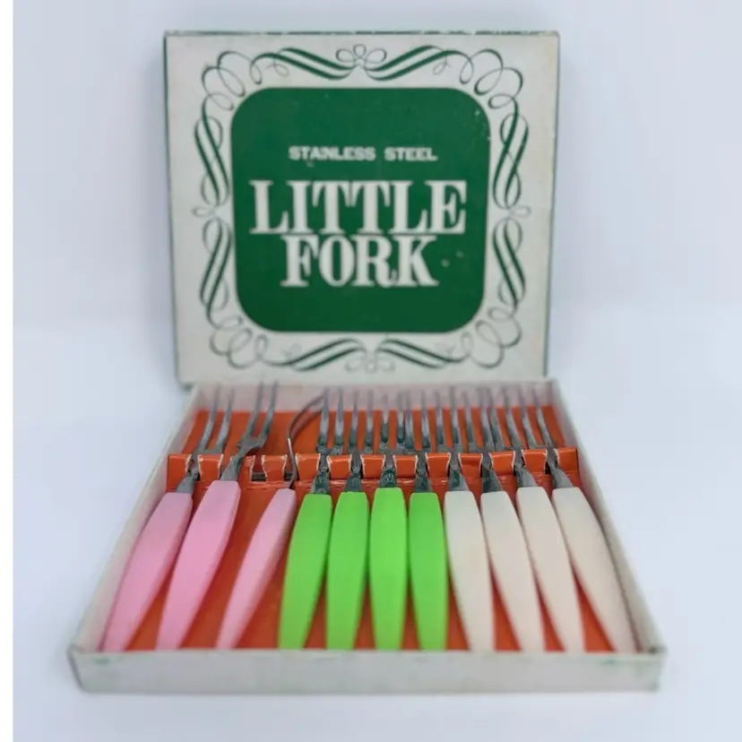 Mid Century Party Forks In A Box
