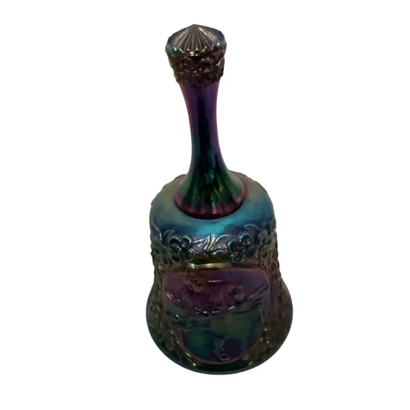 Vintage Fenton Amethyst Carnival Glass Bell