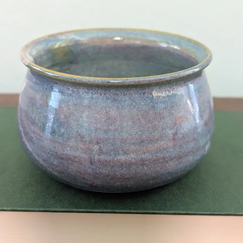 Mud In Your Eye Fairhaven WA C Henry Studio Pottery Bowl Glazed Blue 4"