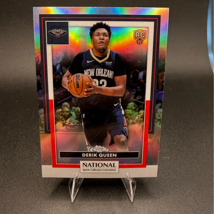 Derik Queen Refractor RC 2026 Topps National Pack Exclusive New Orleans Pelicans