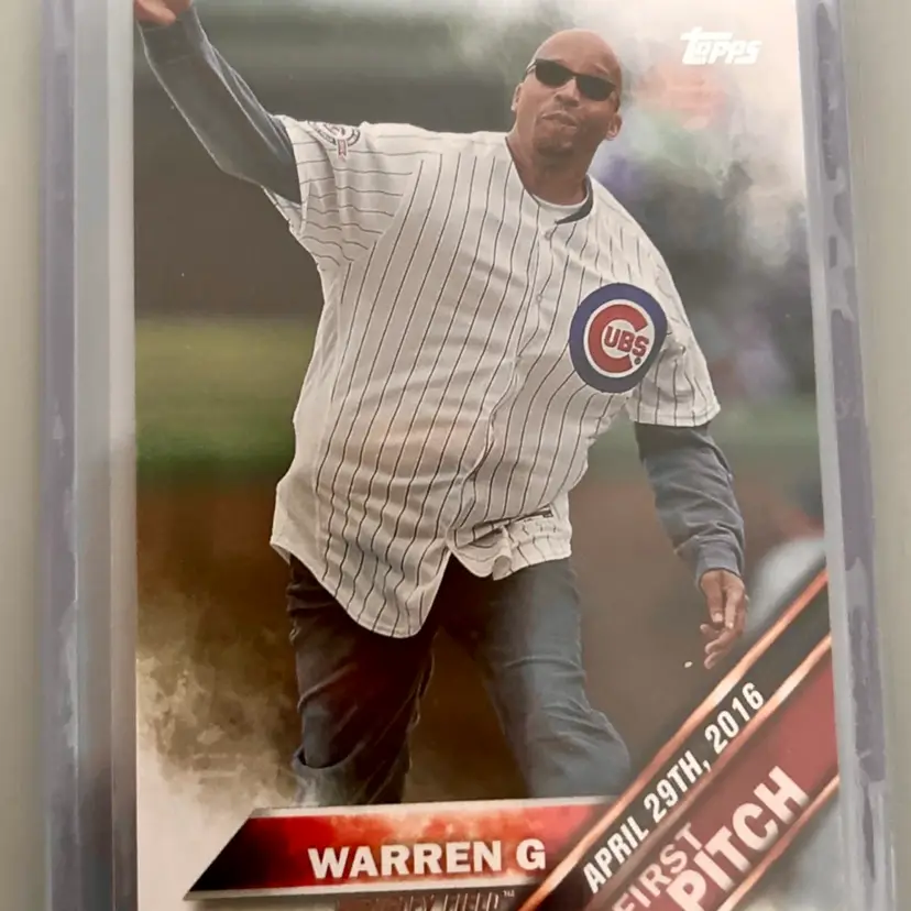 (2) Warren G 2016 Topps First Pitch #FP-3 Lot - Chicago Cubs