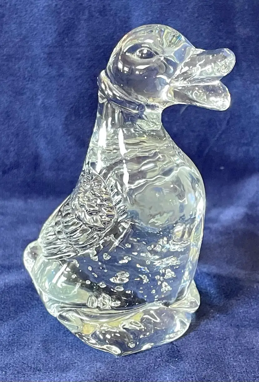 Vintage Controlled Bubble Glass Duck
