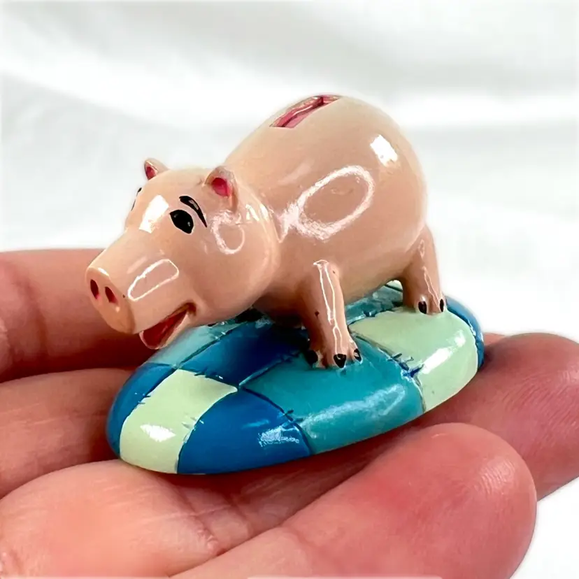 Hamm Toy Story Pig- Disney Pixar Miniature Resin Figurine on Stand