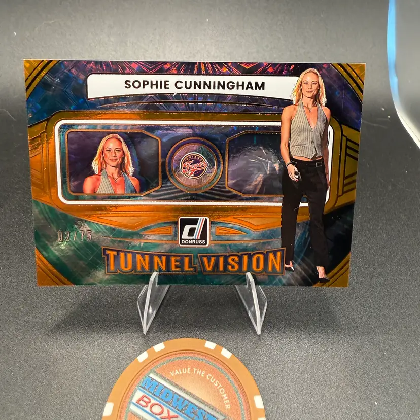 Sophie Cunningham Tunnel Vision Orange #/75 2026 WNBA Donruss Indiana Fever