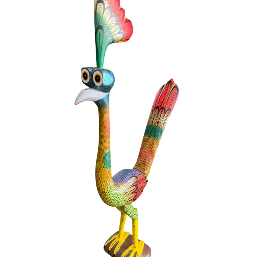 Mexican Alebrije Roadrunner Signed By David Blas