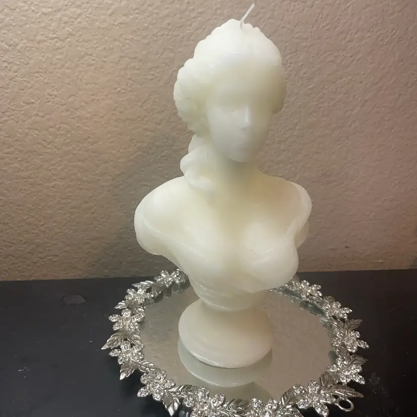 Gorgeous Woman Bust Wax Candle