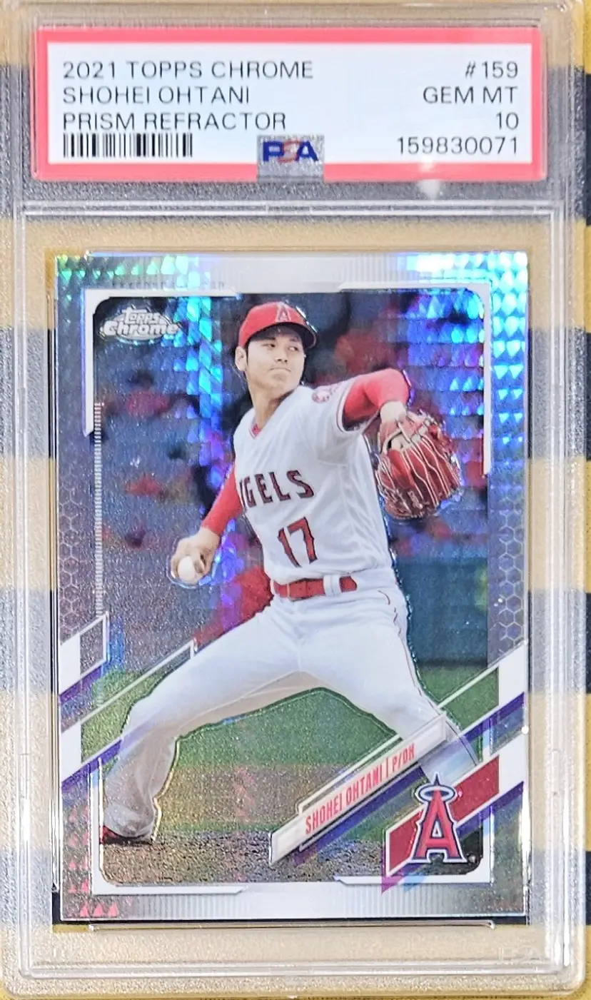 2021 Topps Chrome Prism Refractor Shohei Ohtani PSA 10 GEM MT