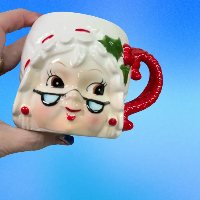 Vintage Lefton Mrs.Clause Mug