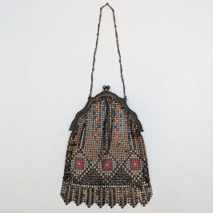 Antique Whiting & Davis Mesh Purse Flapper Bag