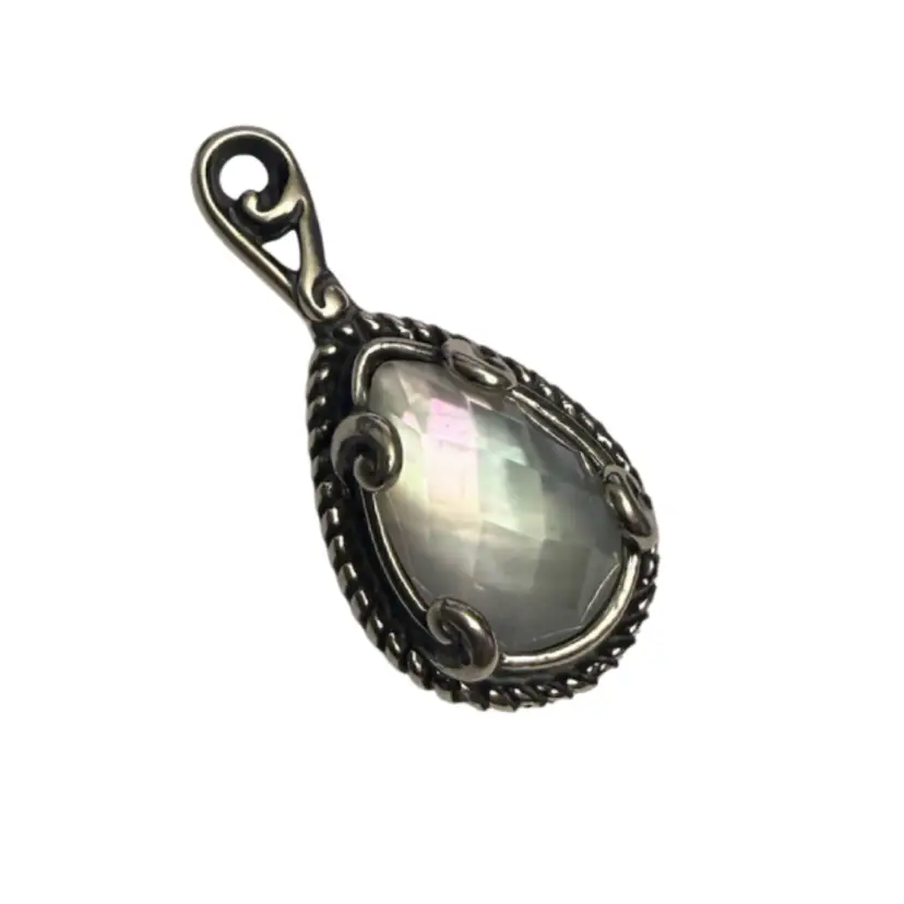 Carolyn Pollack MOP Doublet Pendant Sterling Silver