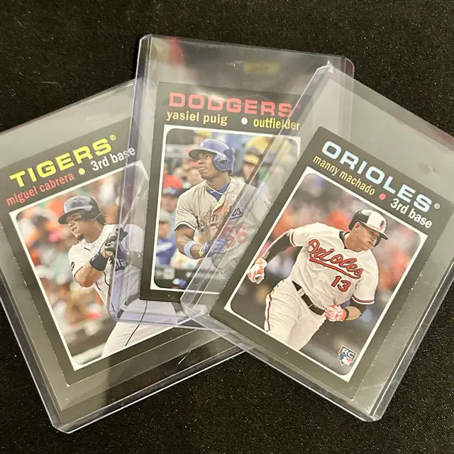 2013 Topps Update Series 1971 Minis Manny Machado #TM-50 & Yasiel Plug RCs
