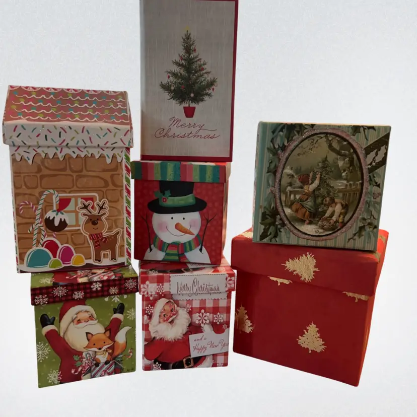 Great Christmas Gift  Boxes! A Total Of Seven