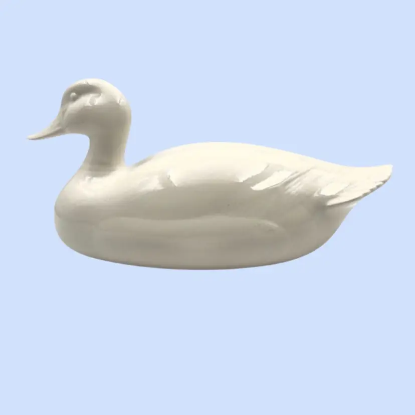 #006- 11" Vintage Duck Figurine Statue