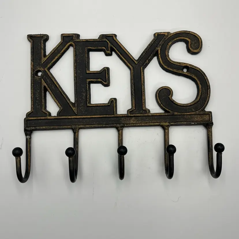 “Keys”Cast Iron Wall Mount Hooks