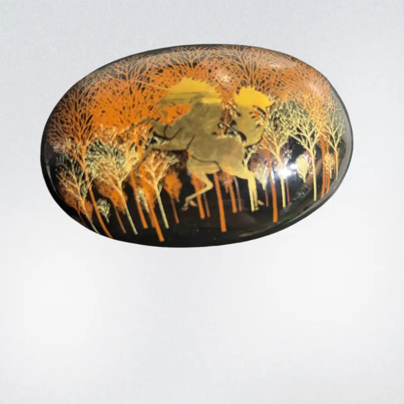 OTAGIRI OVAL UNICORN TRINKET BOX