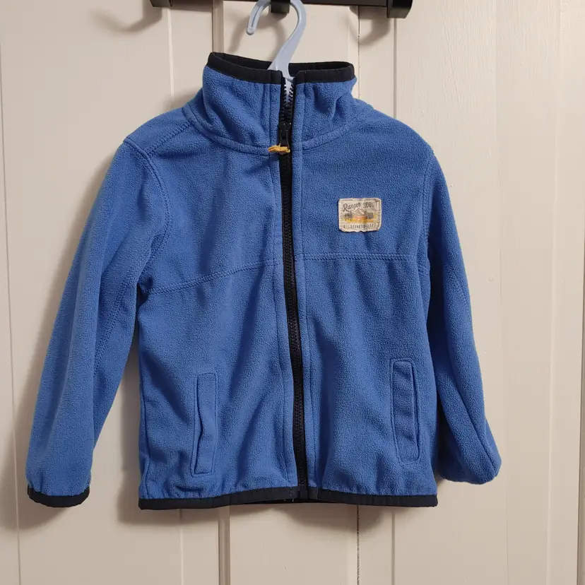 Kids- Brand: Carters. Size 18 Months. Blue jacket. Material- 100% Polyester. No callouts.