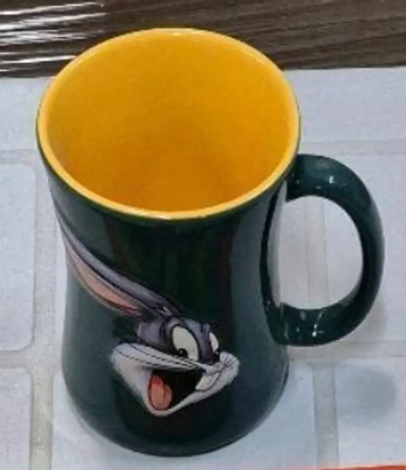 Vintage 1999 XPRES 3D Bugs Bunny Ceramic Mug Looney Tunes