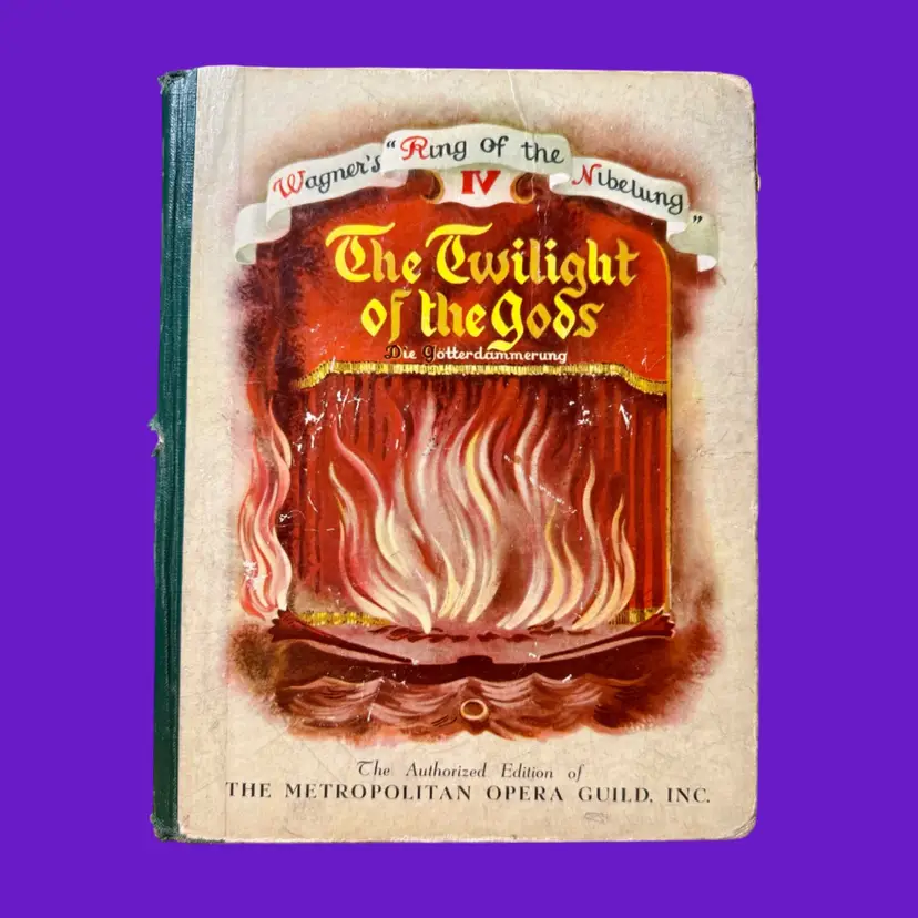 1939 Wagner's Ring of the Nibelung IV The Twilight of the Gods Hardcover Book