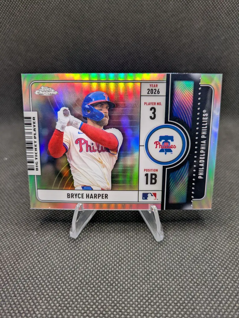 Bryce Harper 2026 Topps Chrome Big Ticket Player #BTP-19 - Philadelphia Phillies