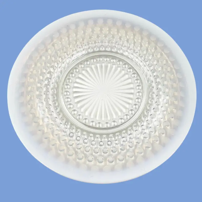 #059- Moonstone Lunch Plate  By Anchor Hocking-
Sold Individually