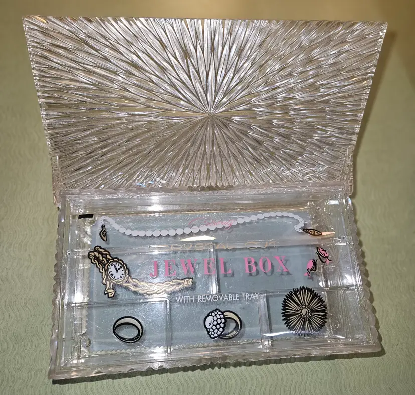 Vintage, Celebrity Inc., NY, Acrylic/Lucite Jewelry Box