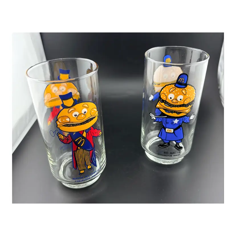 Vintage McDonald’s McCheese Collector Glasses Winners Choice