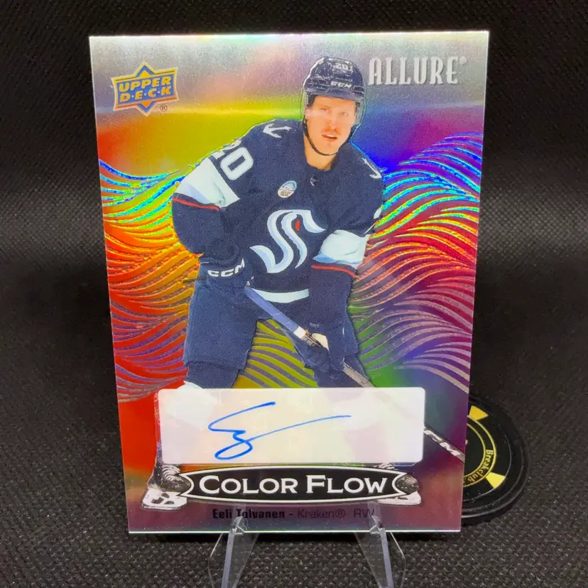 Eeli Tolvanen 2024-25 Upper Deck Allure Full Rainbow Auto Seattle Kraken
